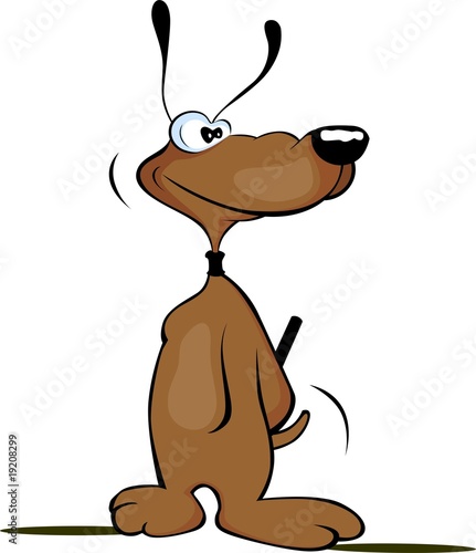 Illustration: Illustration of brown colour dog Illustration of brown colour dog