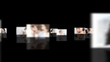 Video montage showing people in the office working