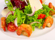Fresh salad with vegetables and Fresh salad with vegetables and