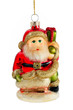santa claus christmas glass decoration