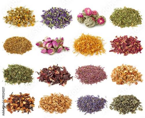 Photo: Flower and herbal tea collection Flower and herbal tea collection