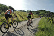 Mountainbikerin im Schwarzwald