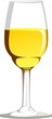 Illustration of wine glass globet