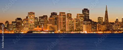 Photo: San Francisco at sunset San Francisco at sunset