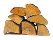 Stack of alder firewood