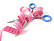 tape-measure and scissors tape-measure and scissors