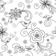 Bird Floral Seamless Pattern