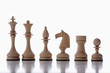 white chess pieces