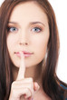 finger on lips