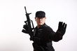 Chinese soldier with modern Chinese rifle