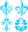 fleur de lis elements fleur de lis elements