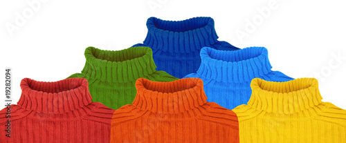 Photo: pyramid of multi color rainbow sweaters collage pyramid of multi color rainbow sweaters collage