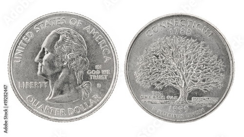 Photo: Quarter Dollar Connecticut Quarter Dollar Connecticut