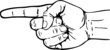 Vector: pointer en direction pointer en direction