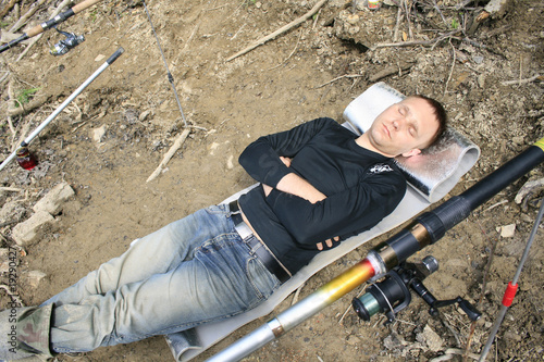 Photo: dead tired angler dead tired angler