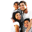 Photo: Family Enjoying Summer Outdoors Portrait Family Enjoying Summer Outdoors Portrait