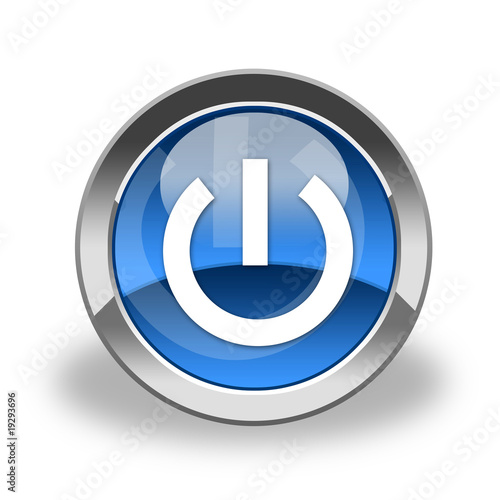 Blue Power Icon