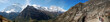 Chemin de Upper Pisang avec vue sur Annapurna II et IV