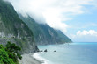 Beautiful seacoast, blue sky and cliff in east taiwan Beautiful seacoast, blue sky and cliff in east taiwan