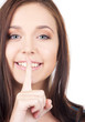 finger on lips