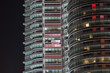 Petronas twin towers at night