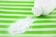Spilled baby powder