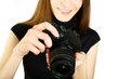 Woman with camera
