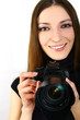 Woman with camera