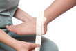soins pour entorse au pied