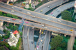 Bangkok cityscape of highway traffic, Thailand..