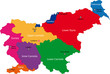 Map of administrative divisions of Slovenia