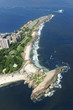 Aerial view Ipanema Copacabana Praia do Arpoador Praia do Diabo