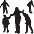 skating silhouette vector skating silhouette vector