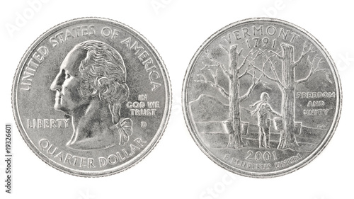 Photo: Quarter Dollar Vermont Quarter Dollar Vermont