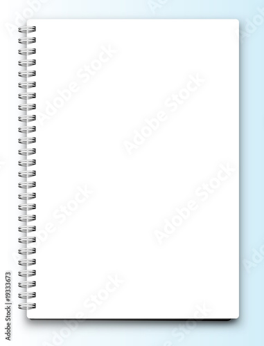Vector: Vector blank notebook isolated on white Vector blank notebook isolated on white