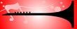 Illustration of silhouette of a clarinet Illustration of silhouette of a clarinet