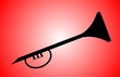 Illustration of silhouette of a clarinet Illustration of silhouette of a clarinet