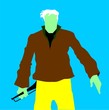 Illustration of silhouette of a man Illustration of silhouette of a man