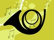 Illustration of silhouette of a saxophone Illustration of silhouette of a saxophone