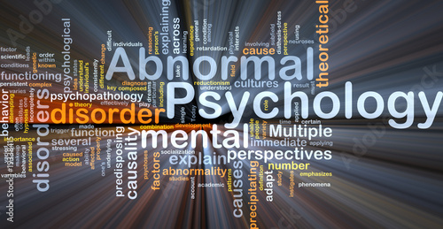 Illustration: Abnormal psychology background concept glowing Abnormal psychology background concept glowing