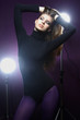 Model in a studio