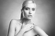 Blonde in a studio