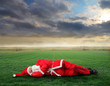 sleeping santa