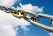 Chains Golden Link, isolated