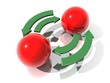 Kommunikation Teamwork network