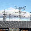 Ligne électrique et panneaux photovoltaïques