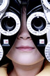 Girl getting vision tested