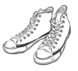 Hand drawn sneakers