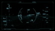 Futuristic heads-up interface screen