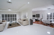 Luxurious living rooms with dining table in the background